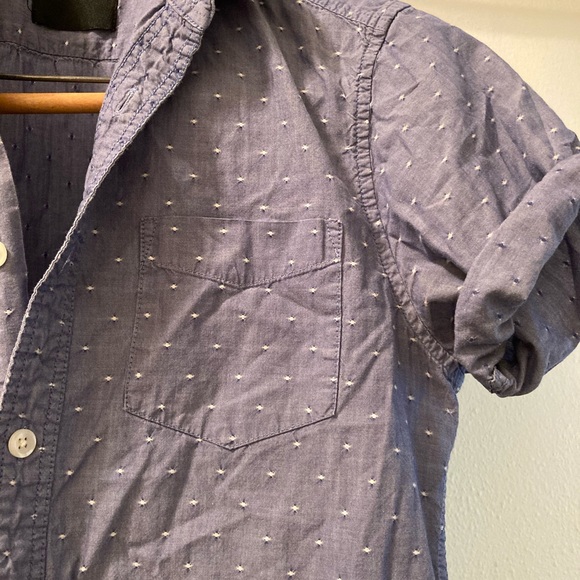 ASOS Blue Chambray shirt sleeve XS - Picture 2 of 3